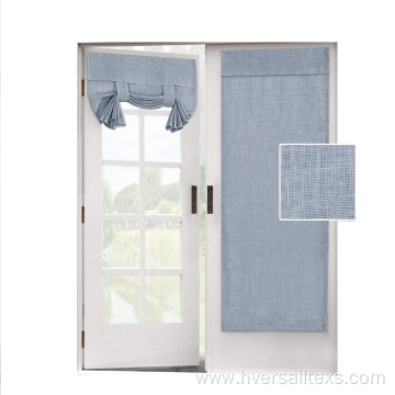 Linen French Door Curtain Privacy Light Filtering